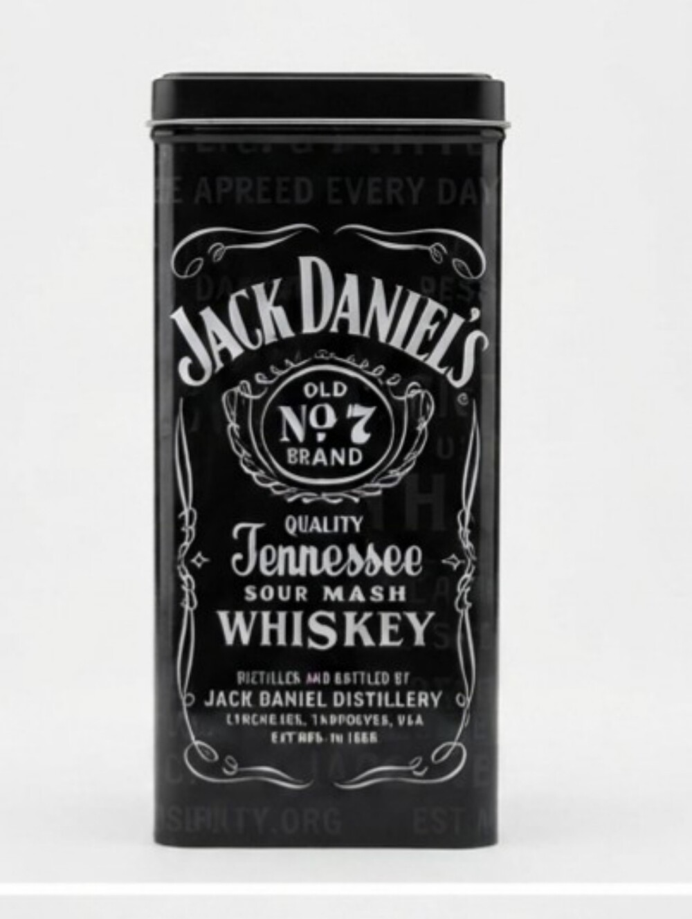 Jack Daniel's Old No. 7 Tennessee Whiskey Collectible Empty Metal Tin Box